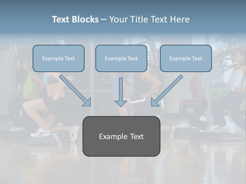 Young  Female Aerobics PowerPoint Template