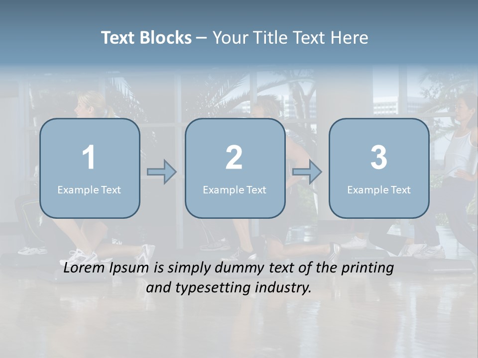 Young  Female Aerobics PowerPoint Template