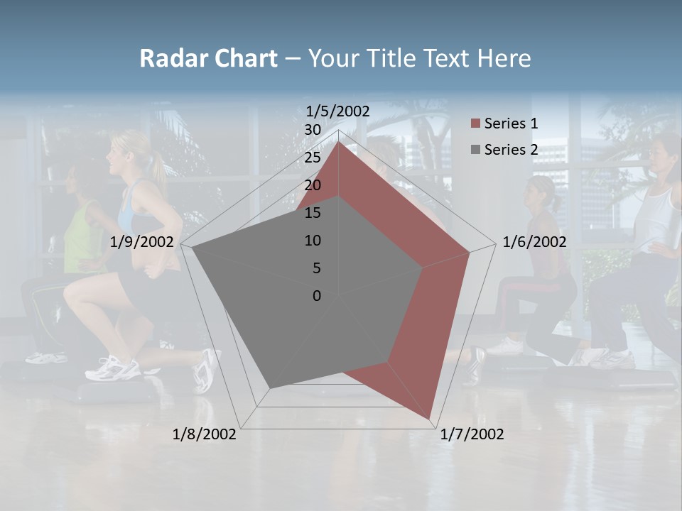 Young  Female Aerobics PowerPoint Template