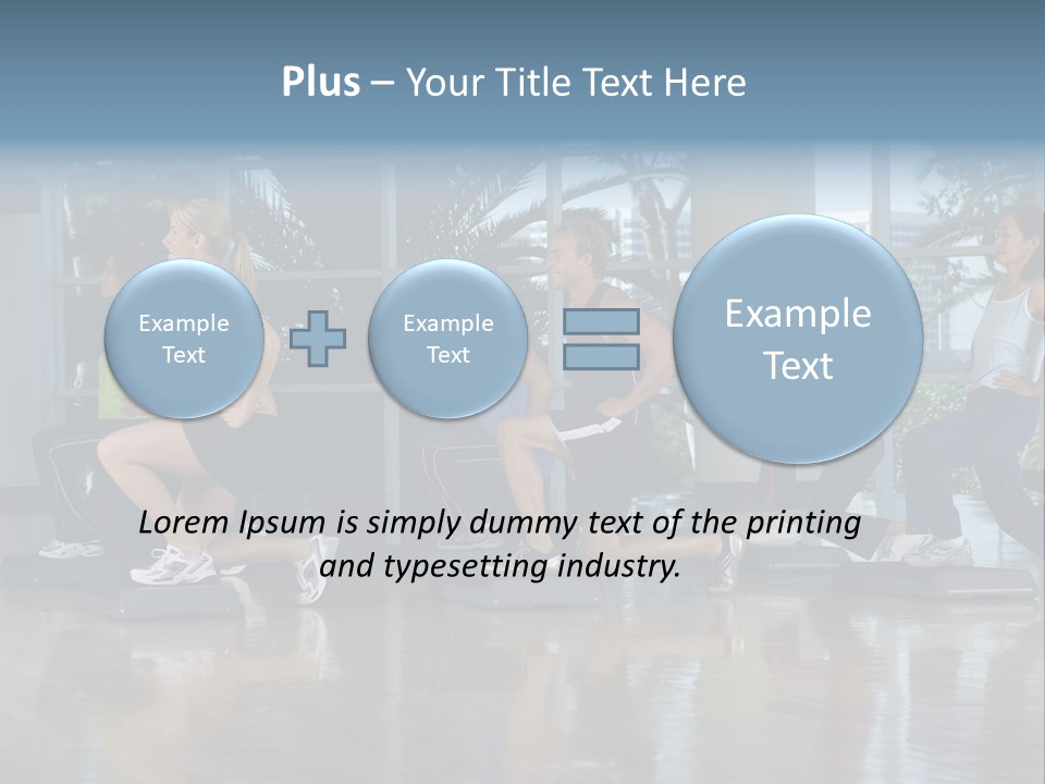 Young  Female Aerobics PowerPoint Template