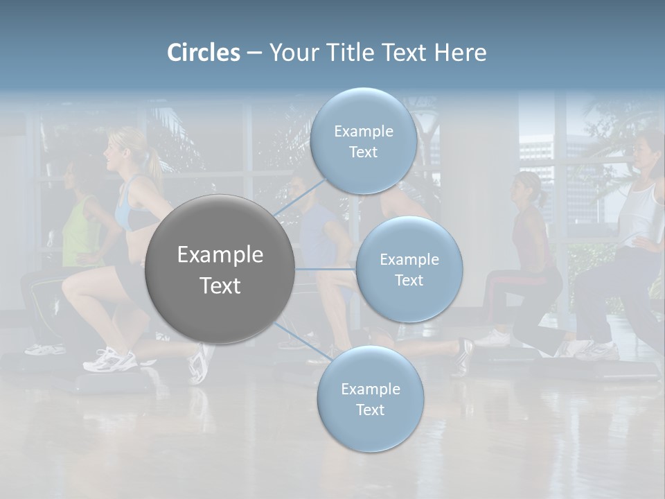 Young  Female Aerobics PowerPoint Template