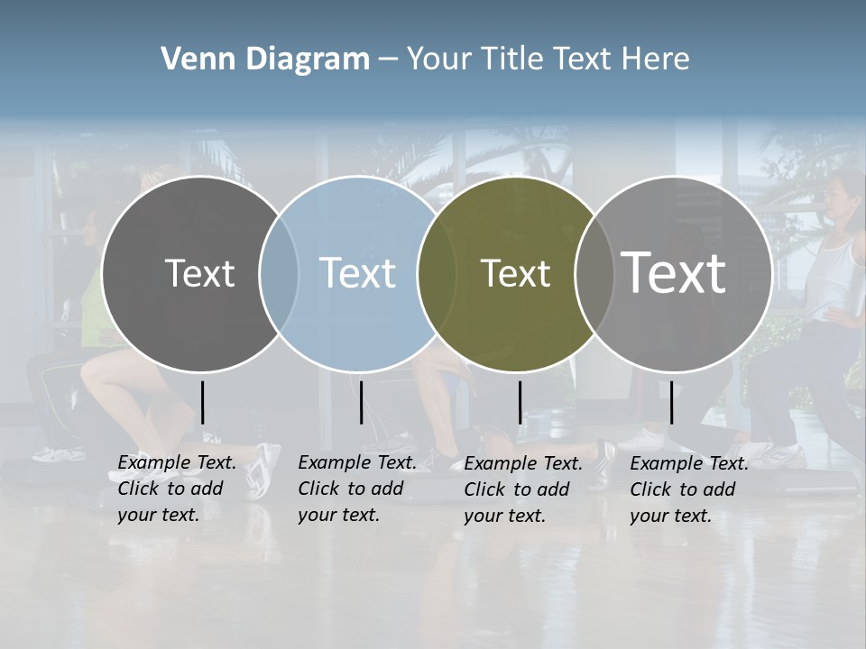 Young  Female Aerobics PowerPoint Template