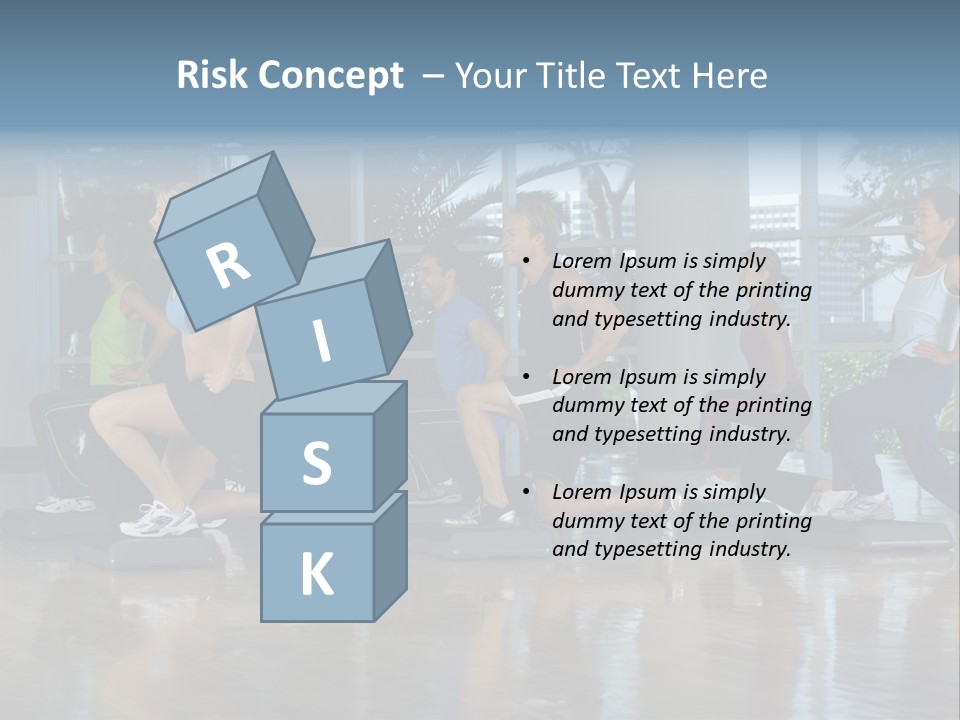 Young  Female Aerobics PowerPoint Template