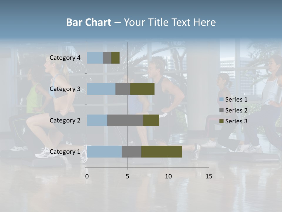 Young  Female Aerobics PowerPoint Template