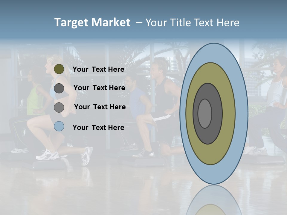 Young  Female Aerobics PowerPoint Template