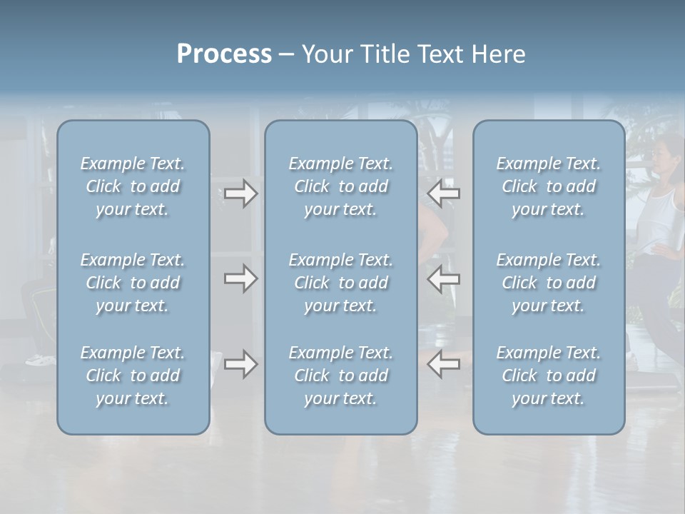 Young  Female Aerobics PowerPoint Template