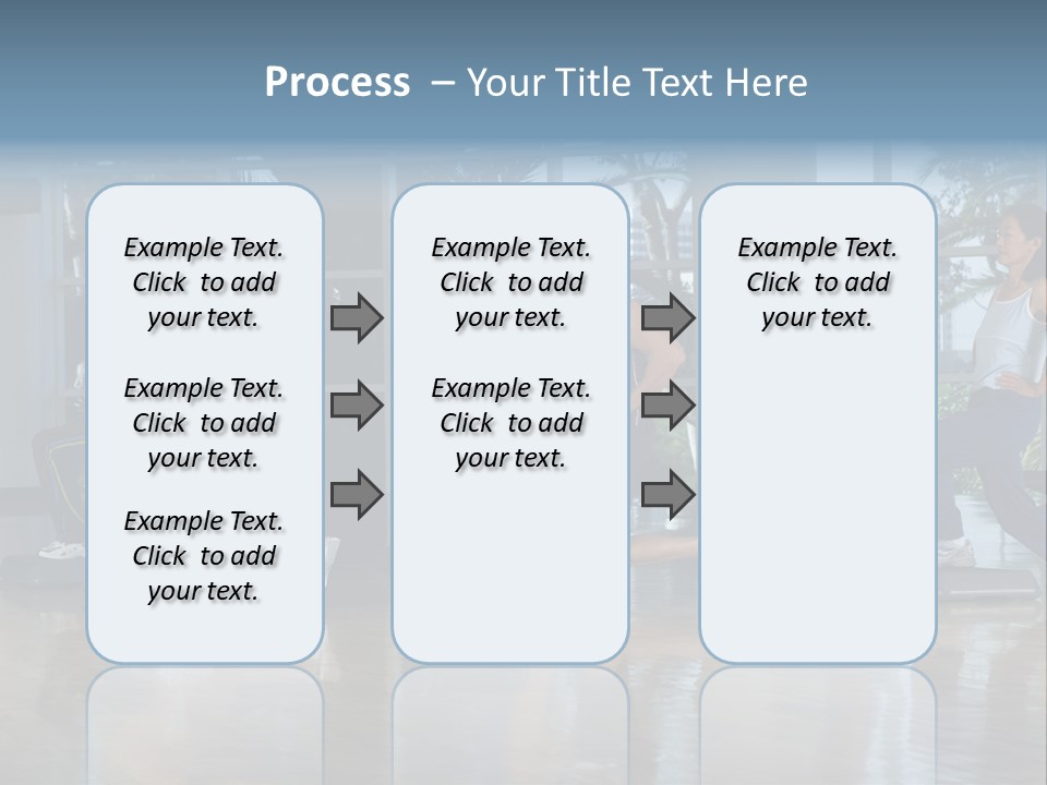 Young  Female Aerobics PowerPoint Template