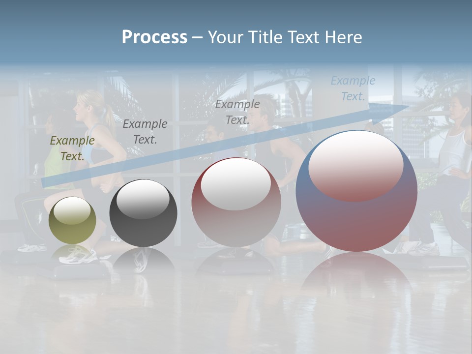 Young  Female Aerobics PowerPoint Template