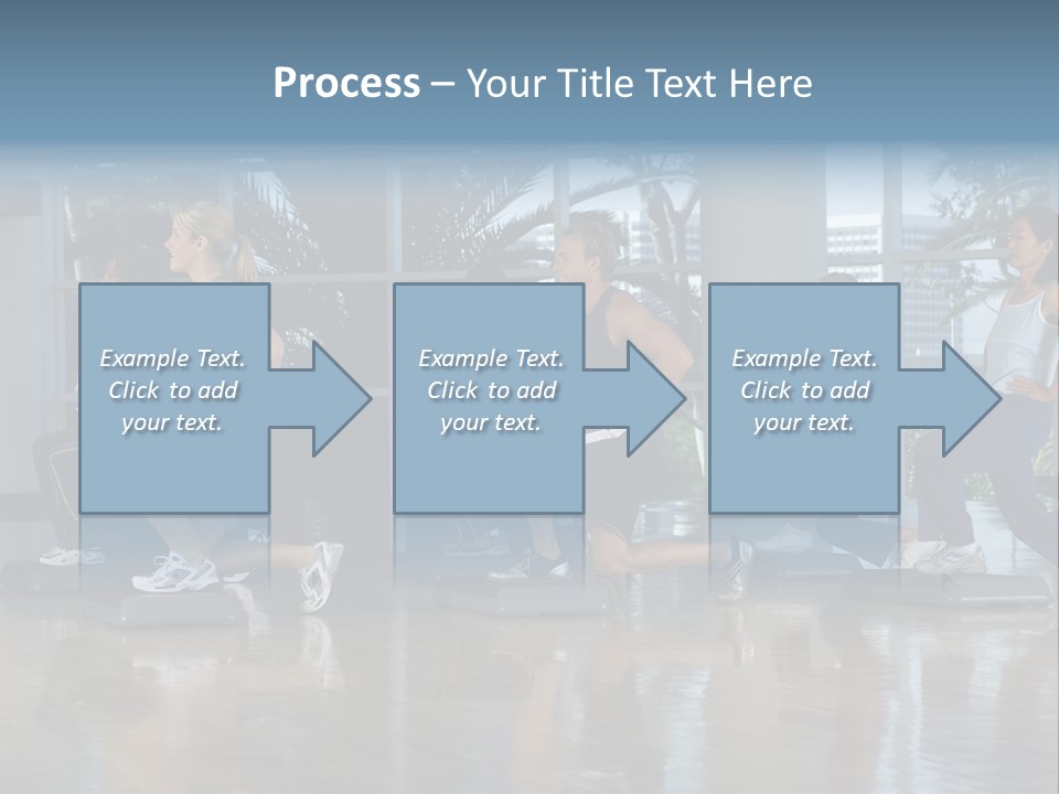 Young  Female Aerobics PowerPoint Template
