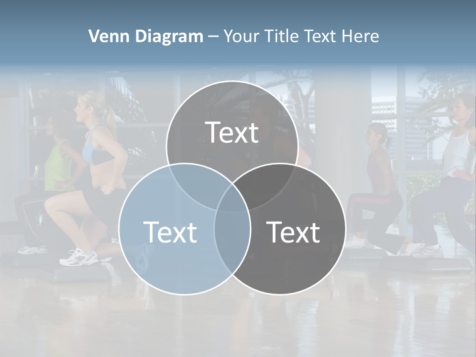 Young  Female Aerobics PowerPoint Template