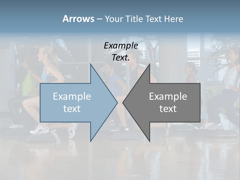 Young  Female Aerobics PowerPoint Template