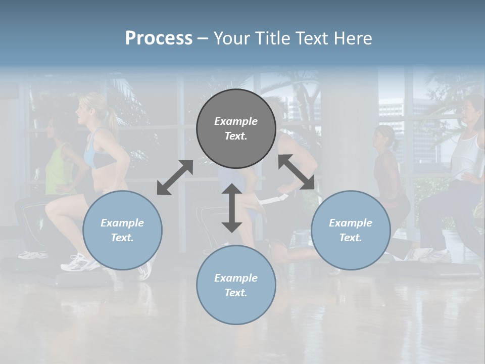 Young  Female Aerobics PowerPoint Template