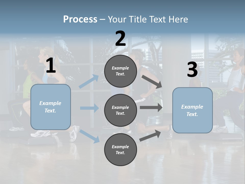 Young  Female Aerobics PowerPoint Template