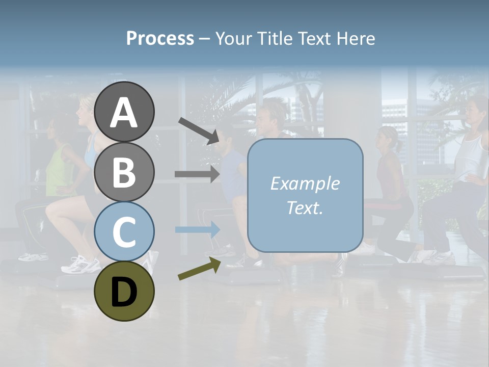 Young  Female Aerobics PowerPoint Template