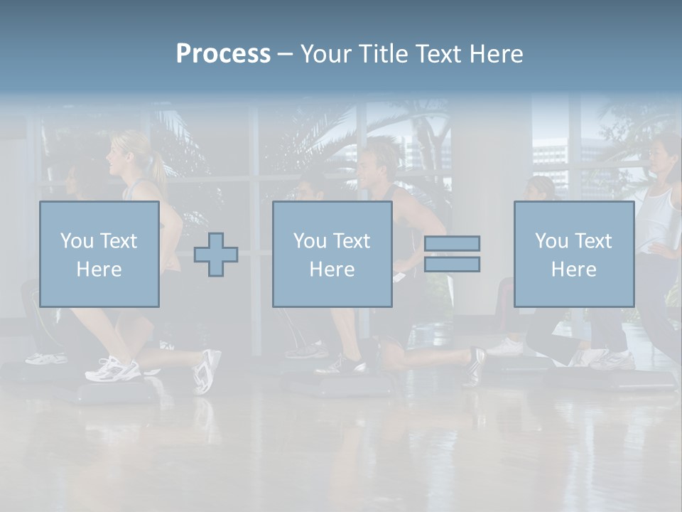 Young  Female Aerobics PowerPoint Template