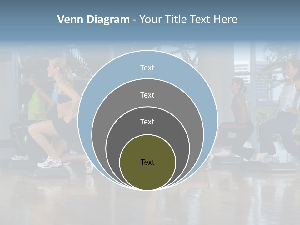 Young  Female Aerobics PowerPoint Template