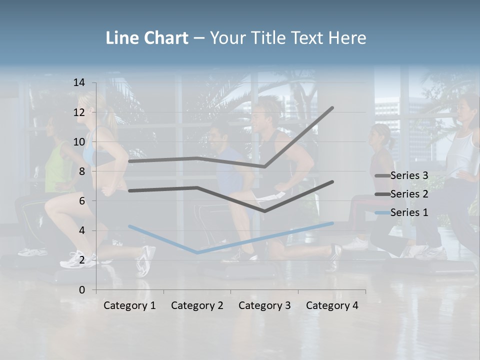 Young  Female Aerobics PowerPoint Template