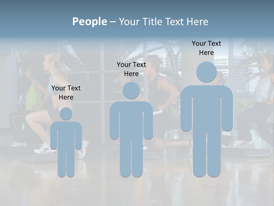 Young  Female Aerobics PowerPoint Template