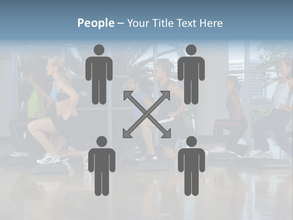 Young  Female Aerobics PowerPoint Template