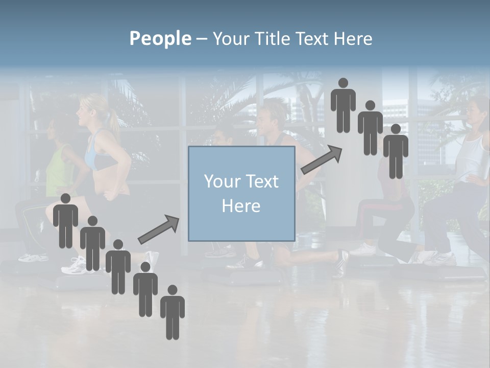 Young  Female Aerobics PowerPoint Template