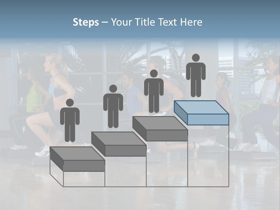 Young  Female Aerobics PowerPoint Template