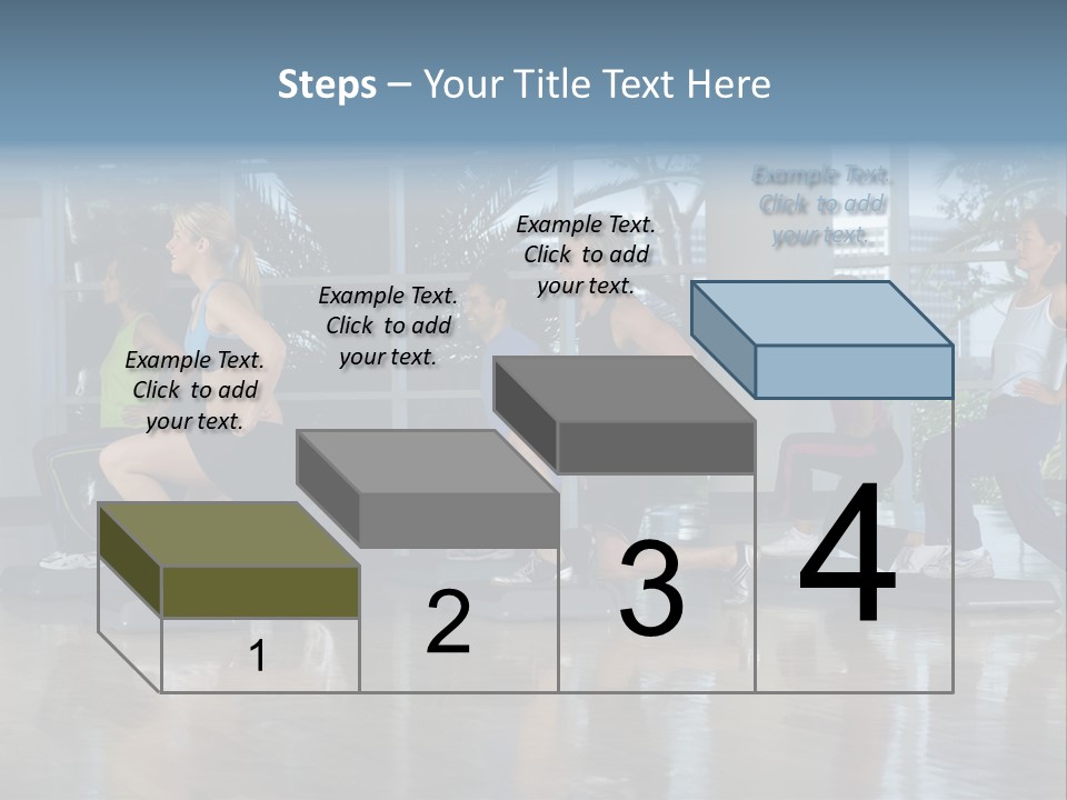 Young  Female Aerobics PowerPoint Template