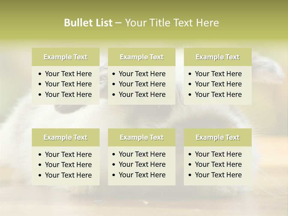 Furry Shot View PowerPoint Template