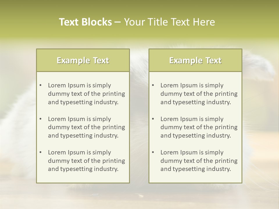 Furry Shot View PowerPoint Template