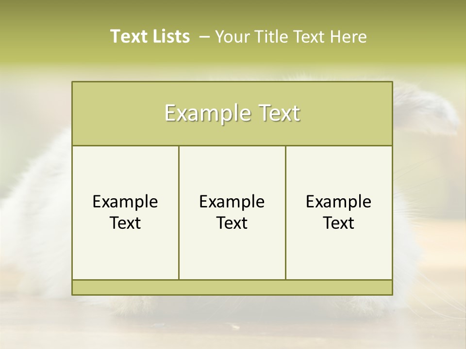 Furry Shot View PowerPoint Template