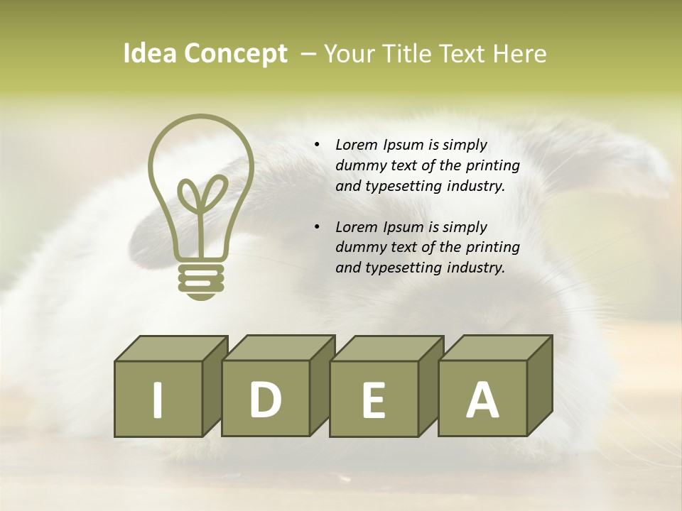 Furry Shot View PowerPoint Template