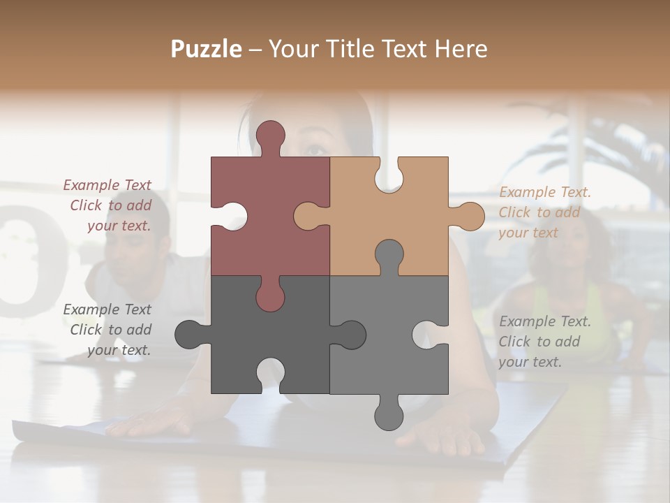 Fit Active Exercising PowerPoint Template