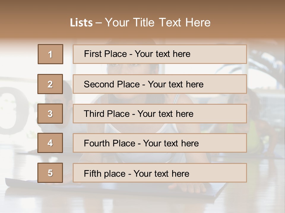 Fit Active Exercising PowerPoint Template
