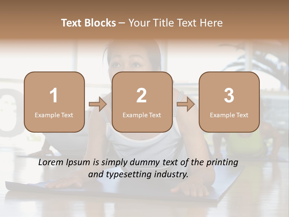 Fit Active Exercising PowerPoint Template