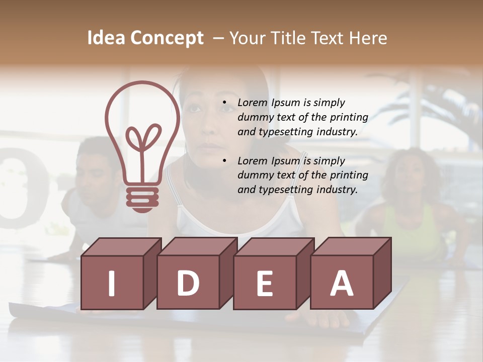 Fit Active Exercising PowerPoint Template