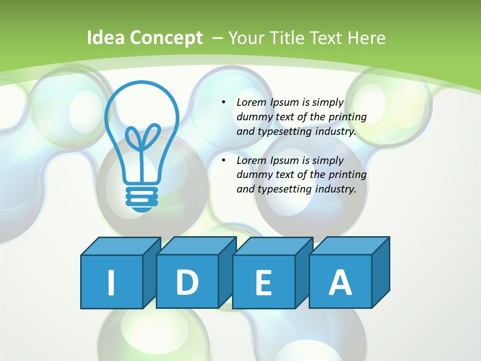 Trendy Think Graphic PowerPoint Template