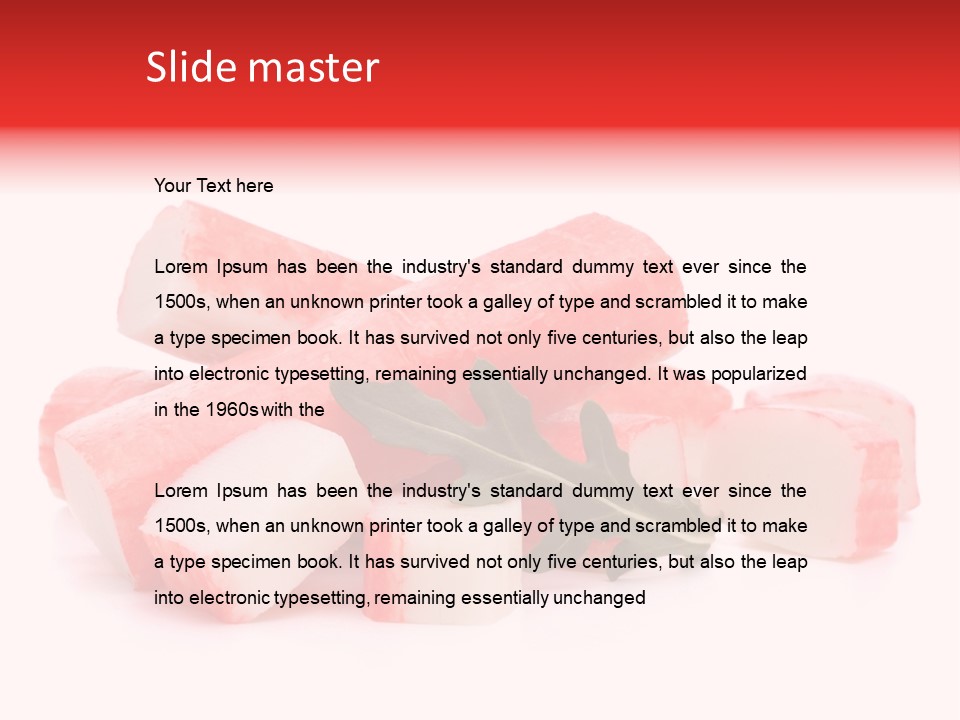 Crabmeat Finger Background PowerPoint Template