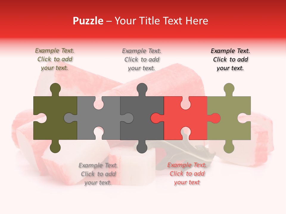 Crabmeat Finger Background PowerPoint Template