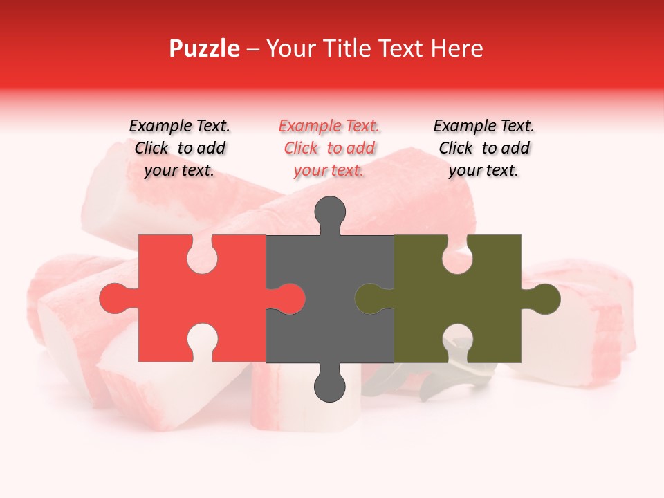 Crabmeat Finger Background PowerPoint Template