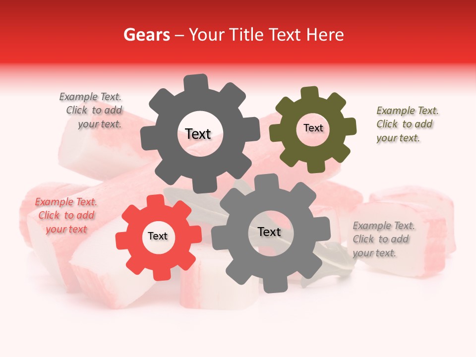 Crabmeat Finger Background PowerPoint Template