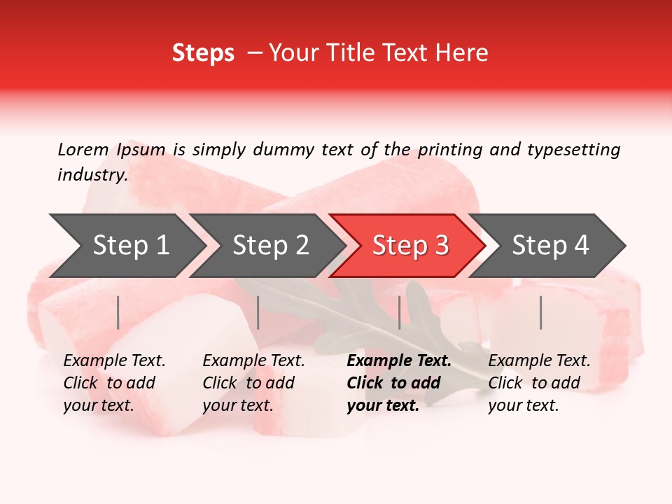 Crabmeat Finger Background PowerPoint Template