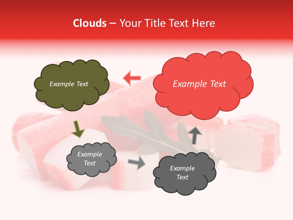 Crabmeat Finger Background PowerPoint Template