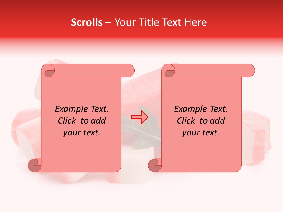 Crabmeat Finger Background PowerPoint Template