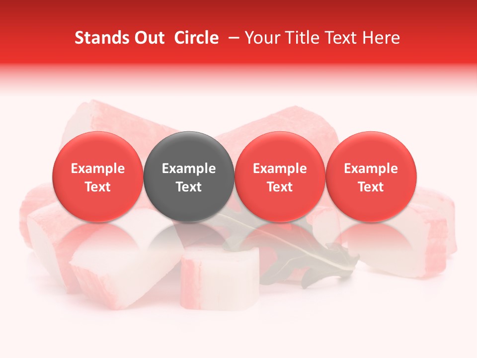 Crabmeat Finger Background PowerPoint Template