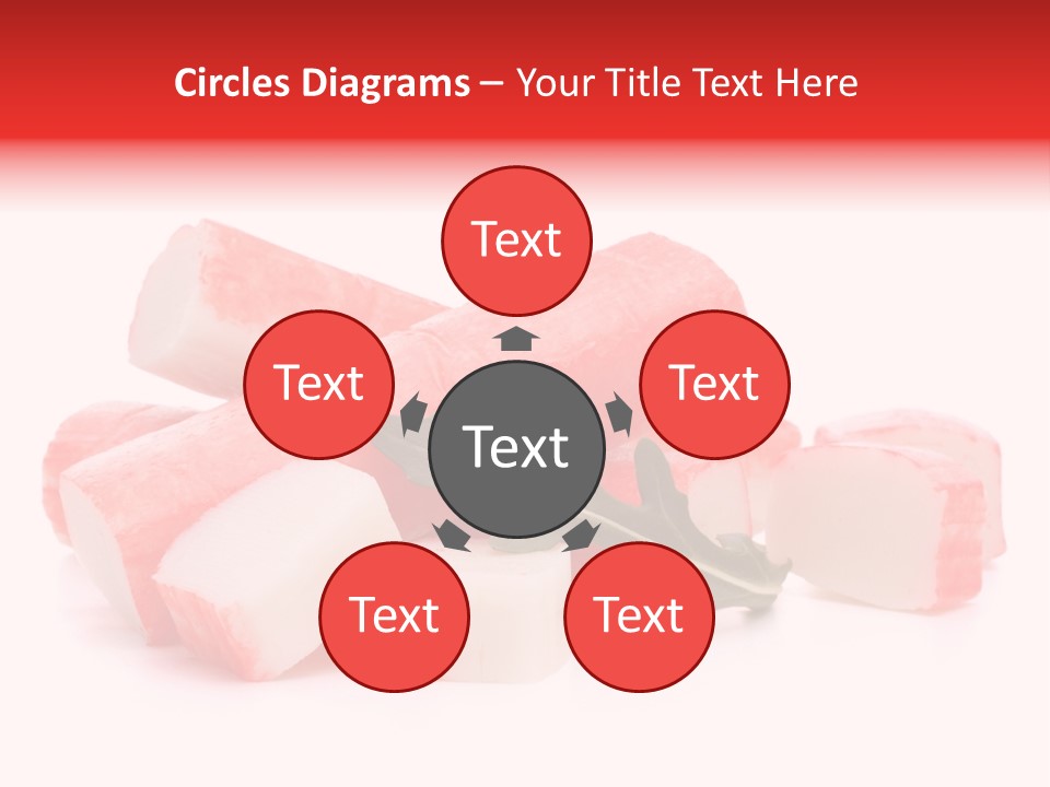 Crabmeat Finger Background PowerPoint Template