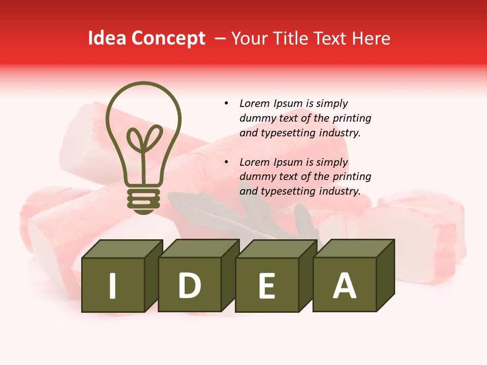 Crabmeat Finger Background PowerPoint Template