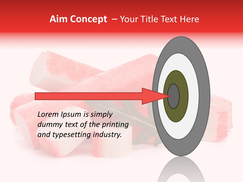 Crabmeat Finger Background PowerPoint Template