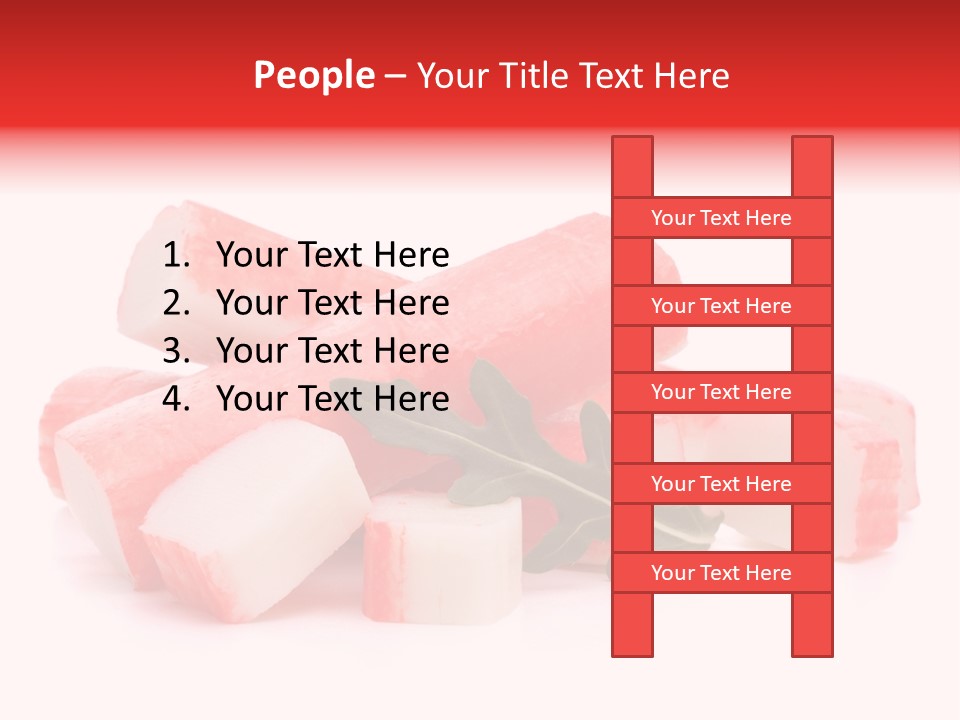Crabmeat Finger Background PowerPoint Template