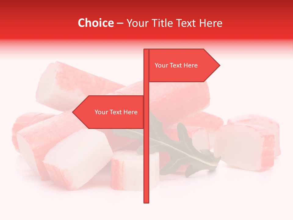 Crabmeat Finger Background PowerPoint Template