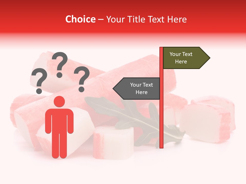 Crabmeat Finger Background PowerPoint Template