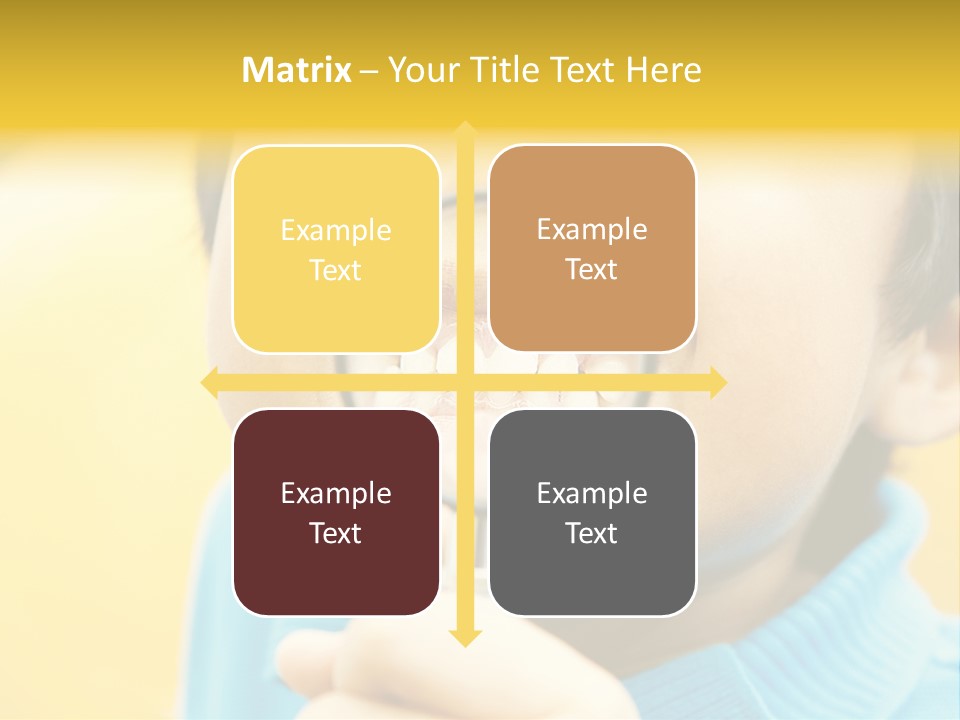 Childhood Closeup Teething PowerPoint Template